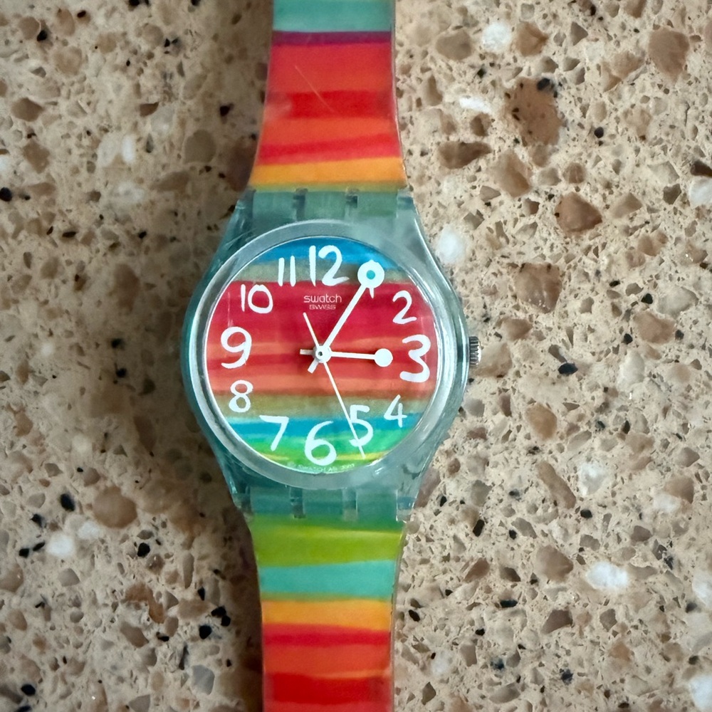 Swatch Vibrant Rainbow Watch